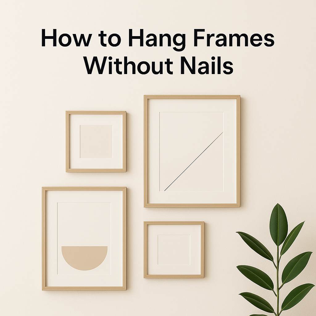 How to Hang Frames Without Nails