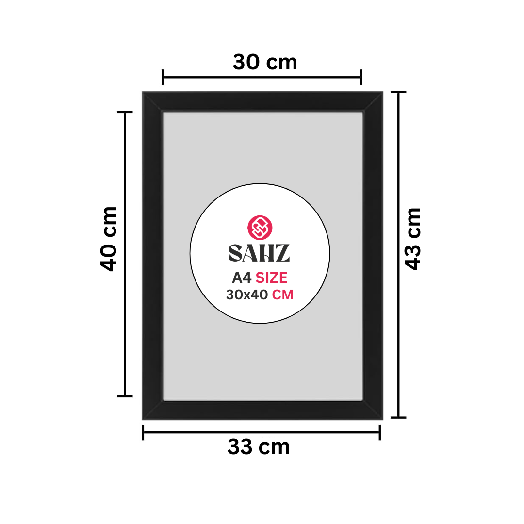 SAHZ Picture Frames Black 30x40 cm - Pack of 4