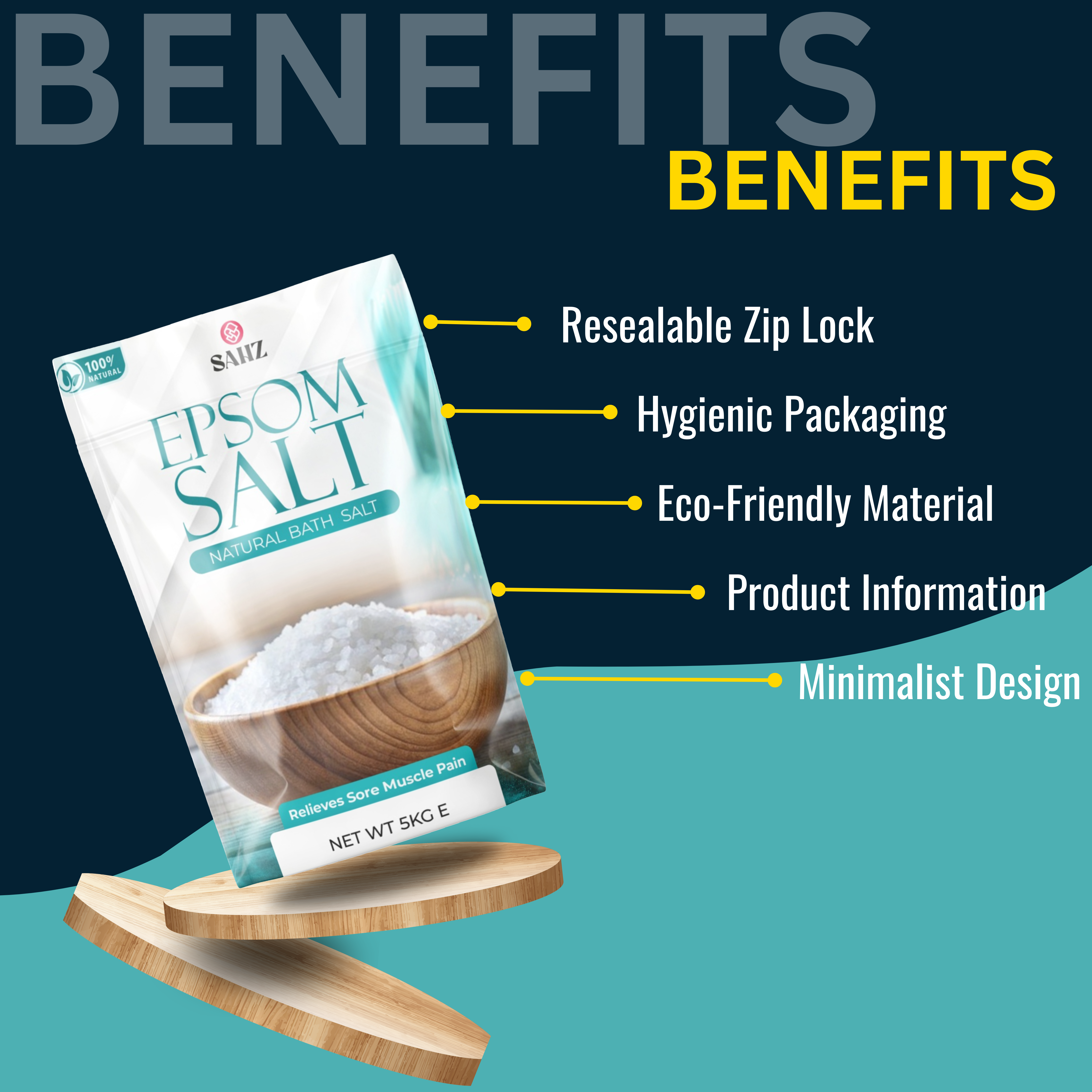 Pure Epsom Salts Magnesium Sulphate Bath Salt