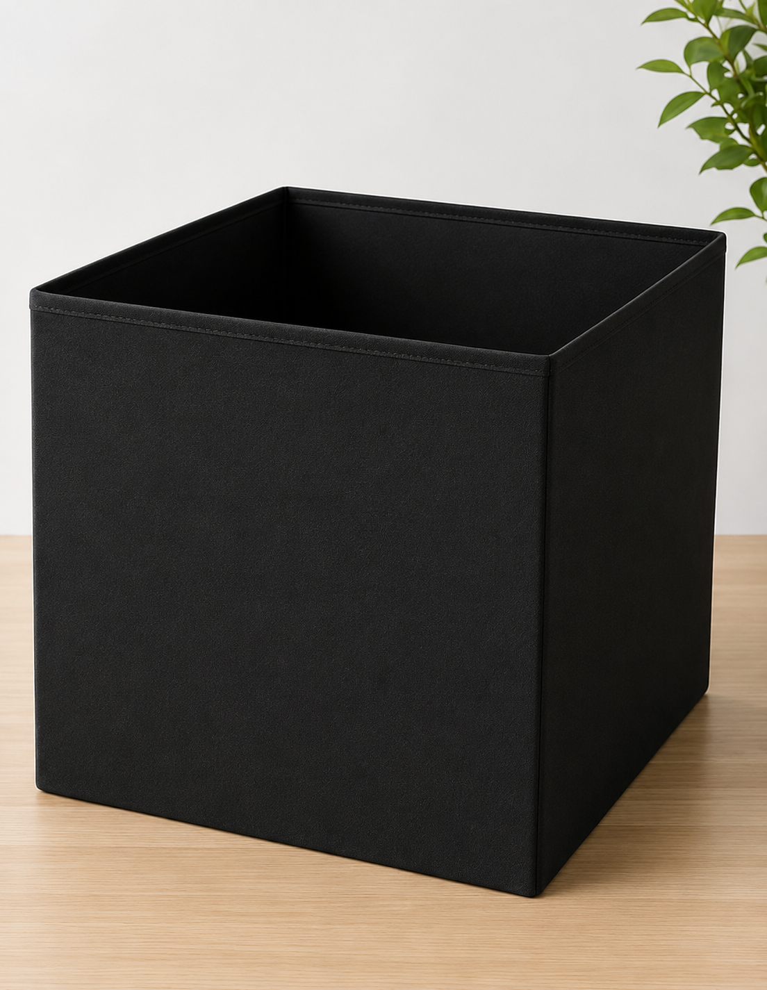 SAHZ Foldable Storage Box Black Pack of 4 – Multipurpose Fabric Cube for Home & Office
