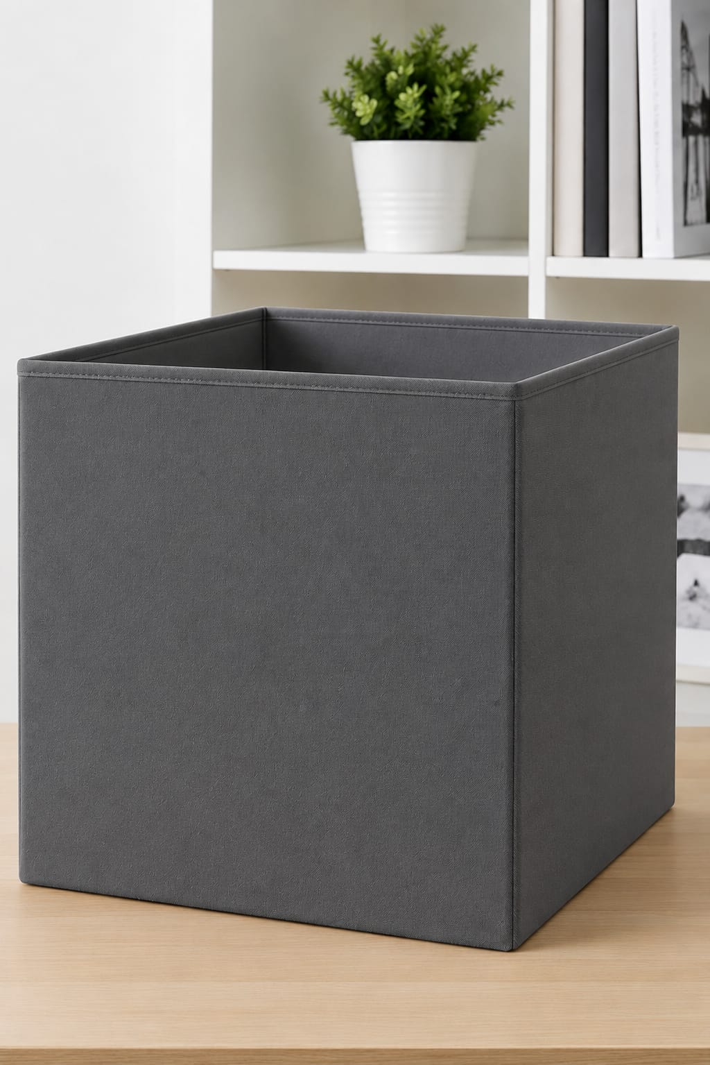 SAHZ Foldable Storage Box Grey Pack of 6 – Multipurpose Fabric Cube for Home & Office